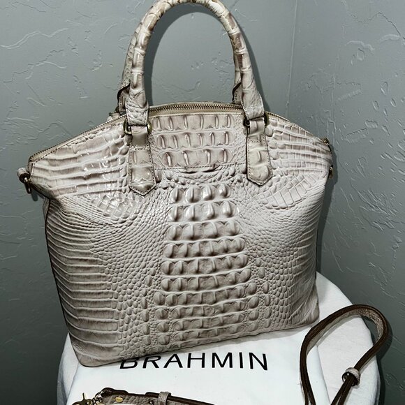 NWT Brahmin Duxbury Satchel Dune Melbourne Genuine Leather  Brahmin Duxbury Satchel